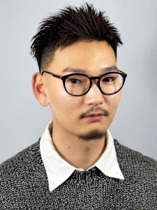 フェードカット・ベリーショート・スパイキーヘア