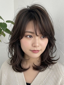 バタフライカット/ハイレイヤーカット/シャギー