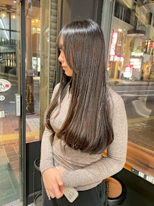 髪質改善/透明感カラー/顔まわりレイヤー/カット/韓国/前髪
