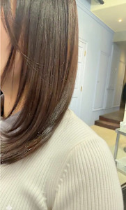 シースルーバング　レイヤーカット