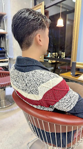 メンズ　センターパート