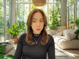 フェースグラデーションカットにムーライトカラー