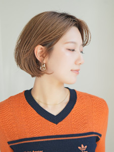 ショート・ボブ/丸顔/前髪あり/絶壁解消/40代/50代/ - INCEPTION  GINZA 銀座掲載