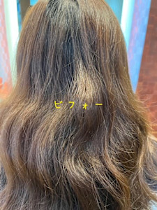 ストレート毛先巻きヘア