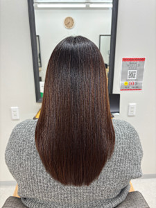 シナジー美髪縮毛＋カット＋髪質改善トリートメント