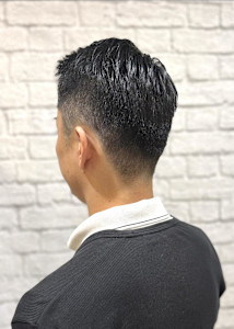サッパリ短くフェードショート