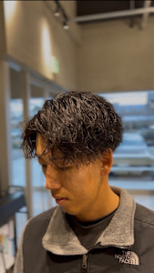 無造作スパイラルパーマ