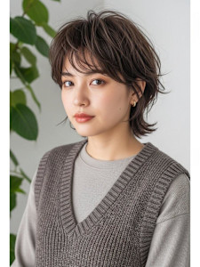 バタフライカット/レイヤーショート/小顔見せカット