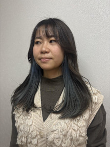 インナーカラー/ブルーカラー/ブリーチあり/水色カラー - AO。掲載