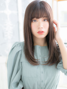 モノトーングレージュ大人かわいい小顔ロング　リタッチカラー - mod's hair【モッズヘア】越谷/越谷西口店掲載