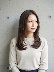 髪質改善/ハイレイヤーカット/シャギー/ナチュラルストレート - FURUSHO 苦楽園掲載