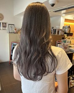 ブリーチダブルカラー透明感ミルクティーグレージュ