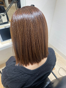 ベージュ系白髪ぼかし