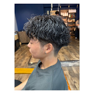 短髪サーフカールパーマ