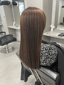 ワンカラーで冬の透明感カラー