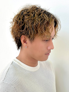 波巻きツイストスパイラルパーマ