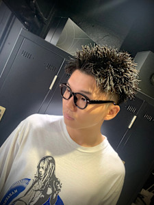 スパイキーショート×短髪×フェード×ピンパーマ×短髪パーマ - owl 心斎橋掲載