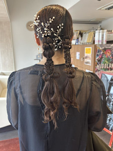 お呼ばれヘアセットアレンジ♪