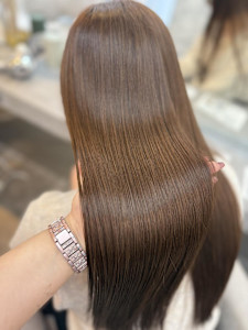 小顔ヘア/髪質改善/ブリーチなしカラー/ヘアアレンジ