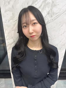 小顔ヘア/髪質改善/ブリーチなしカラー/ヘアアレンジ