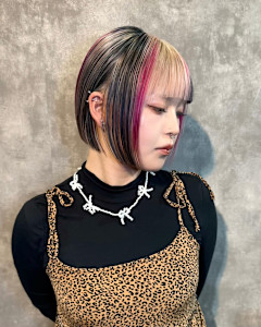 オーダーメイド　デザインカラー　ケアブリーチカラー　ウルフ