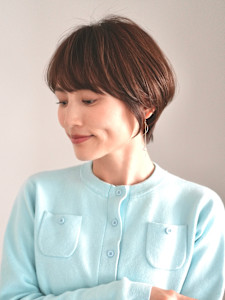 前下がりショート・ボブ/絶壁解消/前髪あり/40代/30代