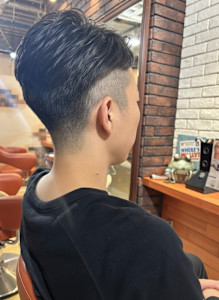 王道モテ！艶髪アップバング・フェード【023スタイル】