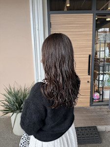 コテ巻き風デジタルパーマ