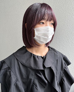 バーガンディ/チェリーレッド/ミニボブレイヤー/