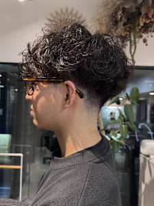 ニュアンスパーマ　外国人風パーマ　ショートパーマ