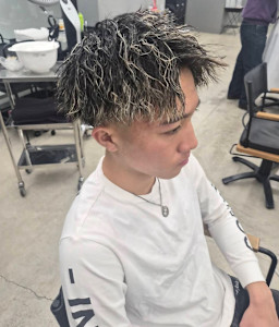 メンズパーマ×メッシュ