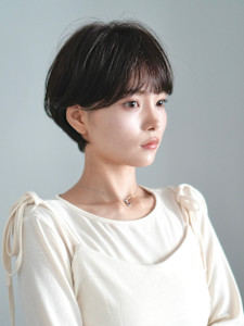 前下がりショート・ボブ/絶壁解消/前髪あり/40代/30代