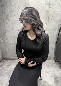 ★透明感たっぷりダークラベンダーグレージュ★