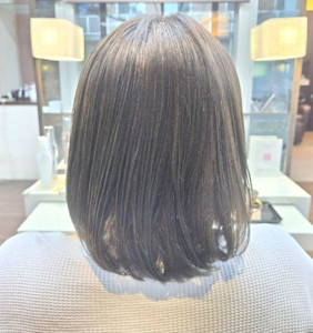 ミィディアムボブアッシュカラー
