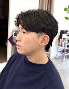 ショートセンターパート  森