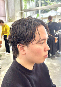 【 センターパート×ニュアンスパーマ　】