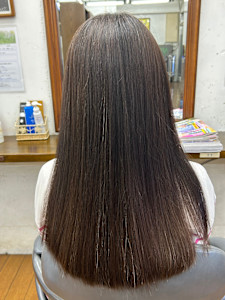 ワンレングス縮毛矯正