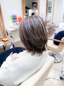 白髪ぼかし細めハイライト30代40代50代【藤沢　藤沢駅】