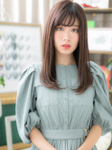 モノトーングレージュ大人かわいい小顔ロング　リタッチカラー - COVER HAIR bliss【カバーヘア ブリス】大宮/大宮西口店掲載