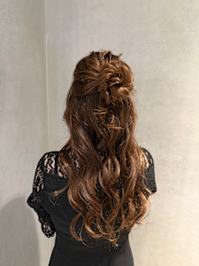 ハーフアップアレンジ