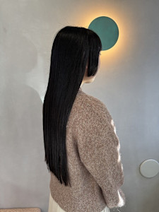 黒髪ロング×姫カット