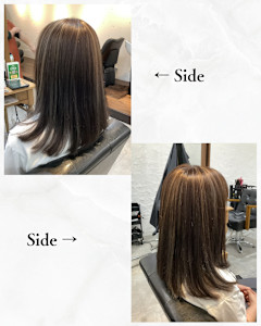 ≪お客様スタイル≫ 白髪ボカシのハイライト