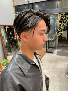 ディカプリオ風ヘア