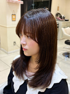 【顔周りレイヤーカット】小顔見せ可愛い韓国風ミディアム - Ash 西荻窪店掲載