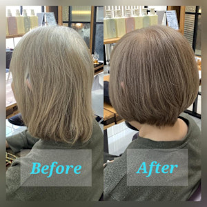 【松浦】白髪を活かしたシニアカラー