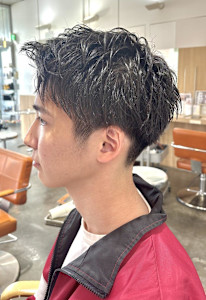 メンズショートアップバング　井向幹滉