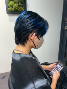 オーダーメイド　デザインカラー　ケアブリーチカラー　ウルフ