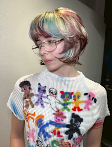 オーダーメイド　デザインカラー　ケアブリーチカラー　ウルフ