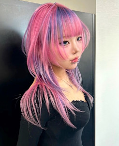 オーダーメイド　デザインカラー　ケアブリーチカラー　ウルフ