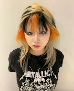 オーダーメイド　デザインカラー　ケアブリーチカラー　ウルフ